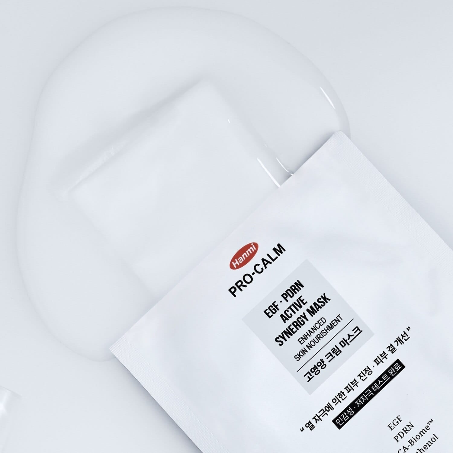 Hanmi Pro - Calm EGF PDRN Active Synergy Mask (1 Sheet) قناع برو - كالم إي جي إف بي دي آر إن النشط المتناغم - Princess Cosmetics Qatar