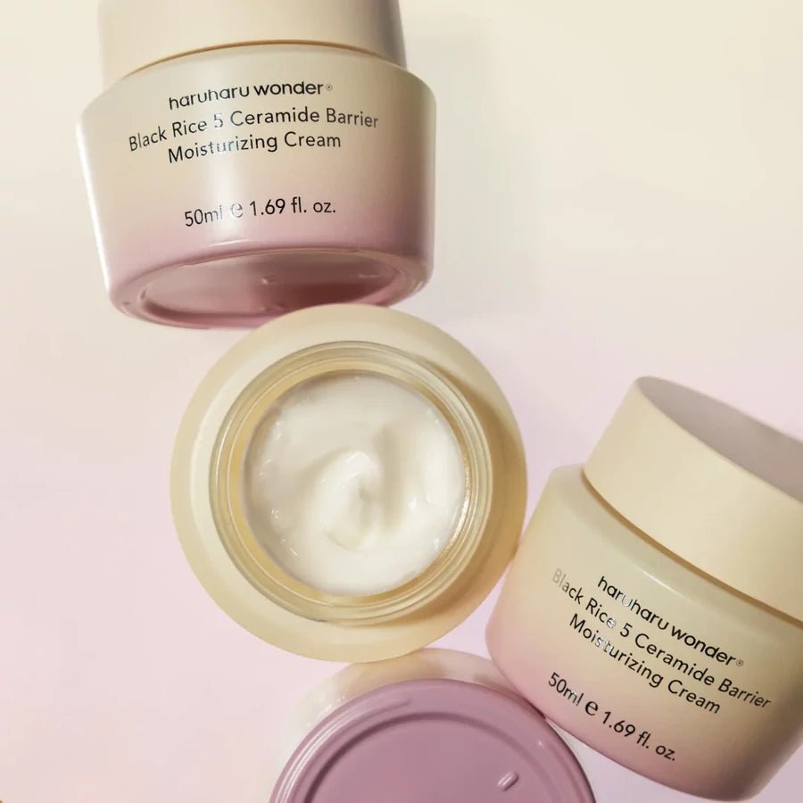 Haruharu Wonder Black Rice 5 Ceramide Barrier Moisturizing Cream 50ml كريم ترطيب هاروهارو وندر بلاك رايس 5 سيراميد باريرينغ - Princess Cosmetics Qatar