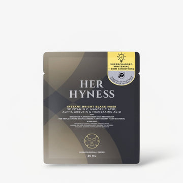 Her Hyness Instant Bright Black Mask (1 Sheet) قناع هير هاينس الأسود اللامع الفوري - Princess Cosmetics Qatar