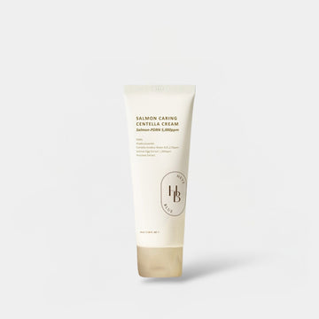 Heveblue Salmon Caring Centella Cream 100ml كريم هيف بلو للعناية بزيت السنتيلا برائحة سمك السلمون - Princess Cosmetics Qatar