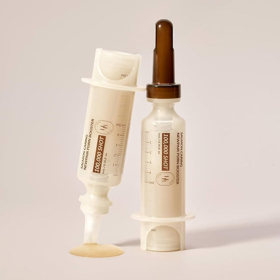 Heveblue Salmon Caring Centella New Pair PDRN Booster 100,000 Shot Essence 5ml هيفي بلو سالمون كارينغ سنتيلا زوج جديد من معززات PDRN 100,000 جرعة من خلاصة - Princess Cosmetics Qatar