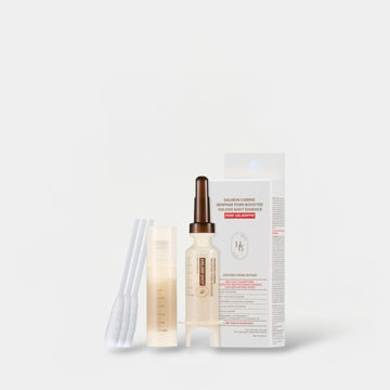 Heveblue Salmon Caring Centella New Pair PDRN Booster 100,000 Shot Essence 5ml هيفي بلو سالمون كارينغ سنتيلا زوج جديد من معززات PDRN 100,000 جرعة من خلاصة - Princess Cosmetics Qatar