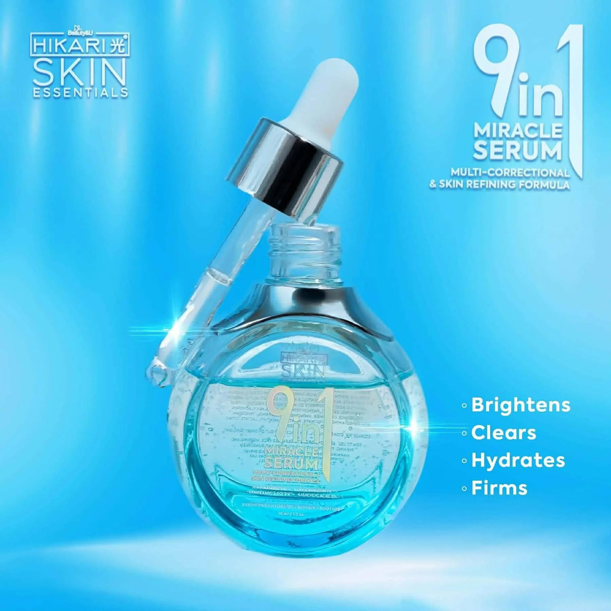 Hikari Skin 9in1 Miracle Serum 30ml سيروم هيكاري سكين المعجزة 9 في 1 - Princess Cosmetics Qatar