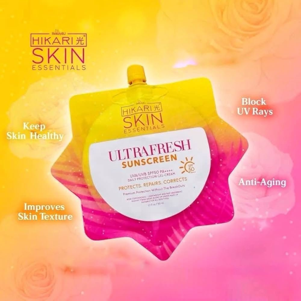 Hikari Skin Ultra Fresh Sunscreen 50ml واقي الشمس هيكاري سكين ألترا فريش - Princess Cosmetics Qatar