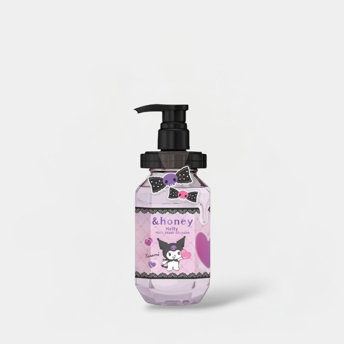 &Honey Melty Moist Repair Shampoo - Kuromi Edition 440ml آند هاني شامبو ميلتي المرطب والمصلح للشعر – إصدار كورومي - Princess Cosmetics Qatar