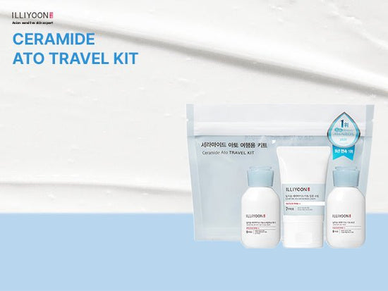 Illiyoon Ceramide Ato Travel Kit (3pcs) مجموعة سفر إليون سيراميد أتو - Princess Cosmetics Qatar