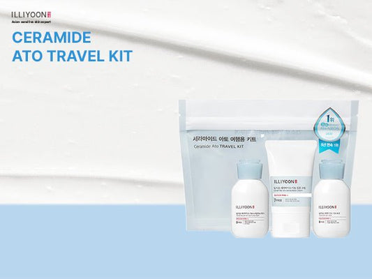 Illiyoon Ceramide Ato Travel Kit (3pcs) مجموعة سفر إليون سيراميد أتو - Princess Cosmetics Qatar