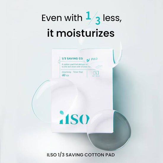 ilso 1/3 Saving Cotton Pad (40ea) وسادة قطنية لتوفير 1/3 من المنتج (ILSO) - Princess Cosmetics Qatar