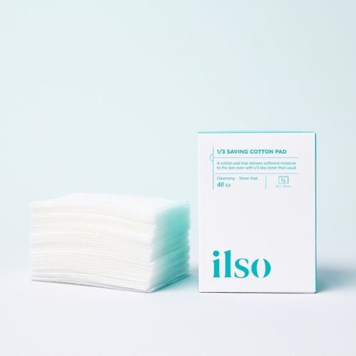 ilso 1/3 Saving Cotton Pad (40ea) وسادة قطنية لتوفير 1/3 من المنتج (ILSO) - Princess Cosmetics Qatar