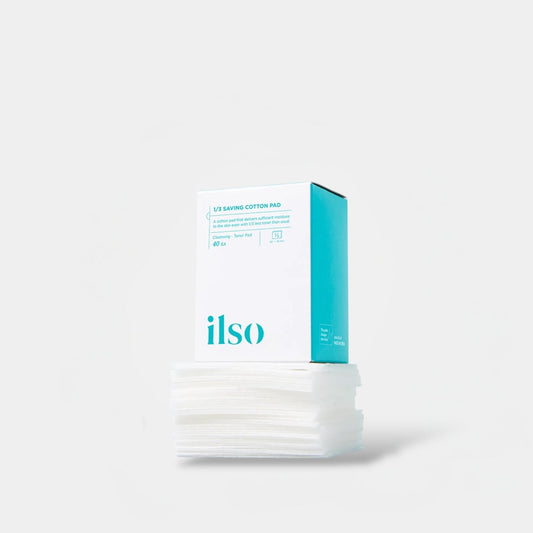 ilso 1/3 Saving Cotton Pad (40ea) وسادة قطنية لتوفير 1/3 من المنتج (ILSO) - Princess Cosmetics Qatar