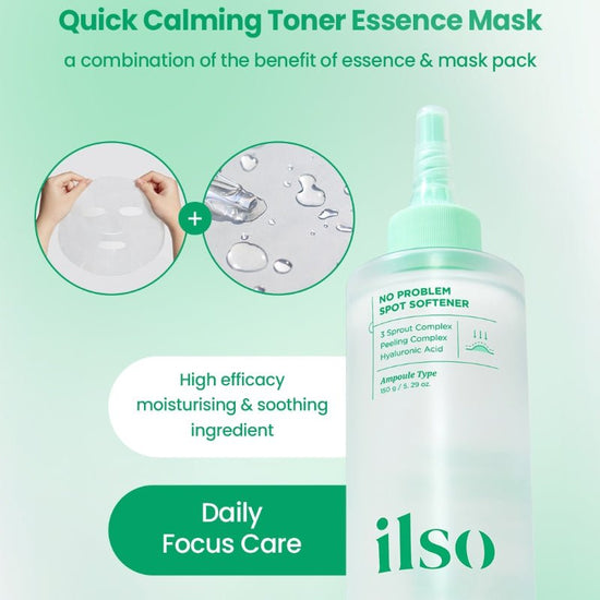 ilso No Problem Spot Softener Set (150g + Cotton Pads) إلسو طقم مُنعّم البقع نو بروبلم - Princess Cosmetics Qatar