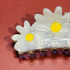 White Sunflower Hair Claw Clips. مقاطع مخلب شعر عباد الشمس البيضاء