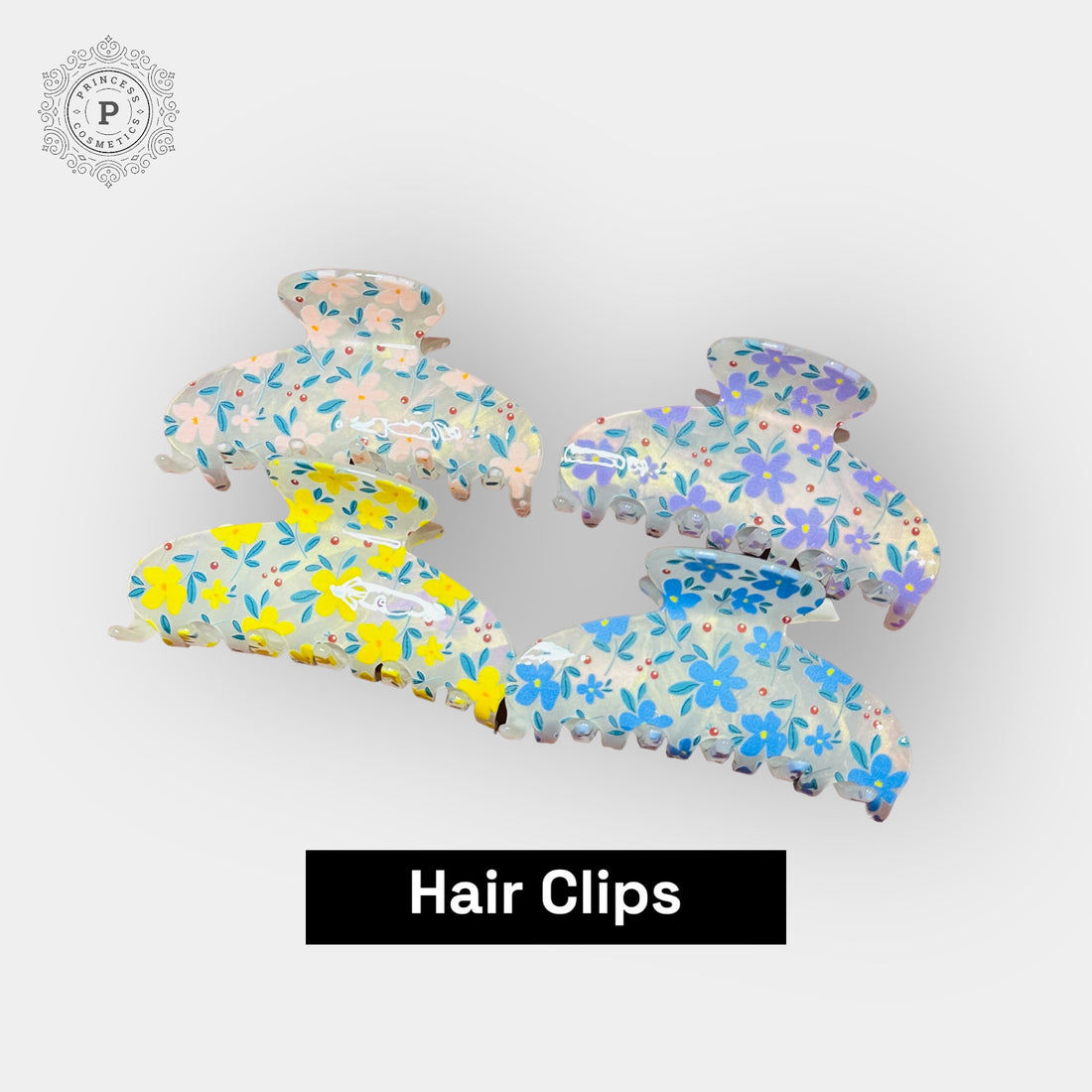Flower Hair Claw Clips