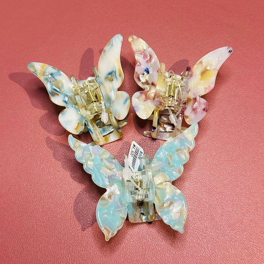 Butterfly Hair Claw Clips. مقاطع مخلب شعر الفراشة