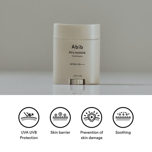 Abib Airy Sunstick Smoothing Bar 23g. أبيب صن ستيك بار تنعيم