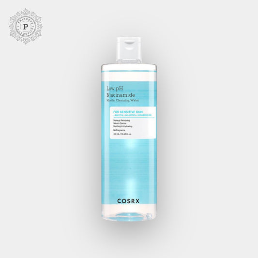 Cosrx Low pH Niacinamide Micellar Cleansing Water 400ml. كوسركس ماء ميسيلار منظف منخفض الحموضة، 400 مل