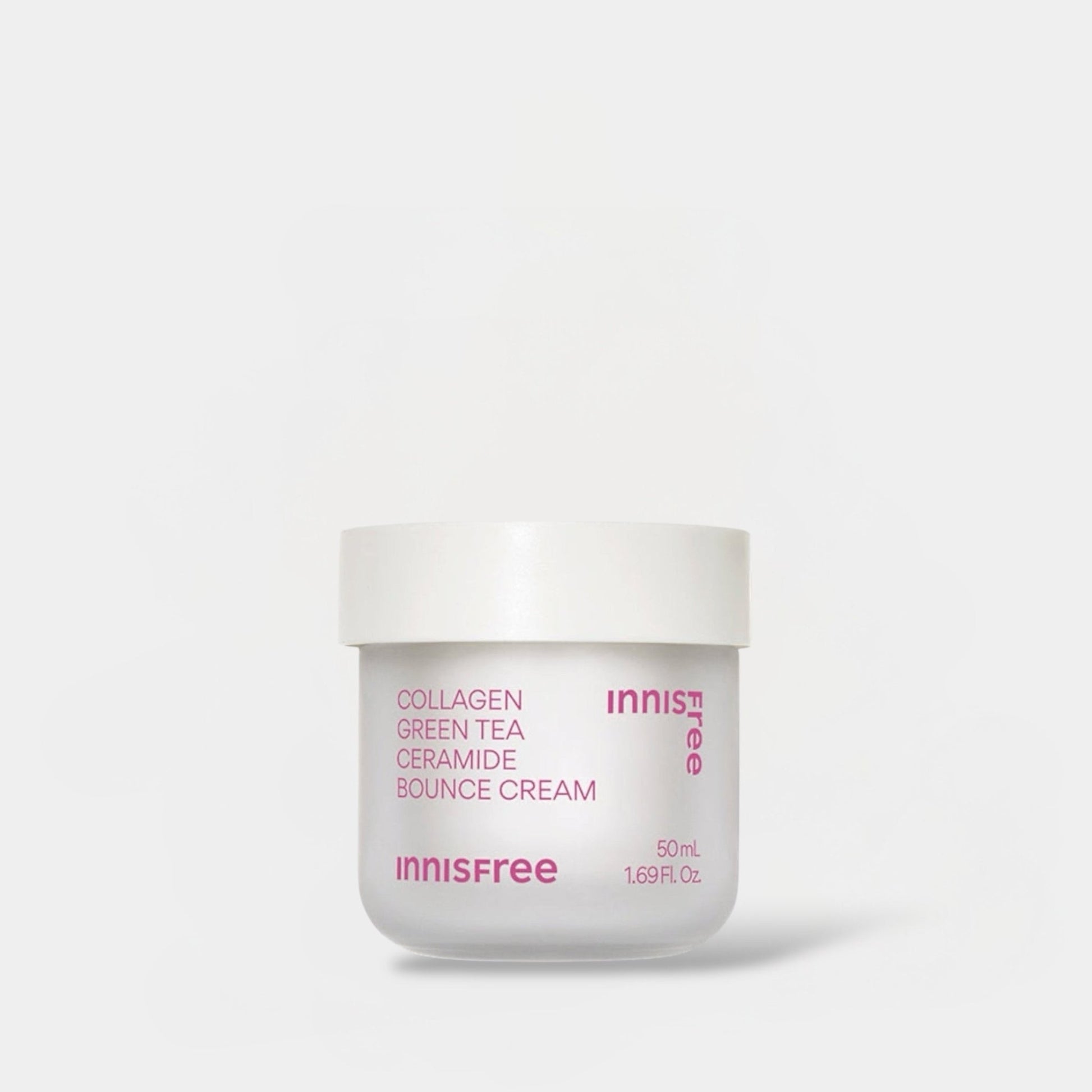 Innisfree Collagen Green Tea Ceramide Bounce Cream 50ml كريم إنيسفري بالكولاجين والشاي الأخضر والسيراميد بتركيبة مرطبة ومنعشة - Princess Cosmetics Qatar