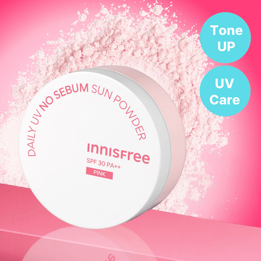 Innisfree Daily UV No Sebum Sun Powder 4g بودرة إنيسفري اليومية الواقية من الشمس الخالية من الدهون - Princess Cosmetics Qatar