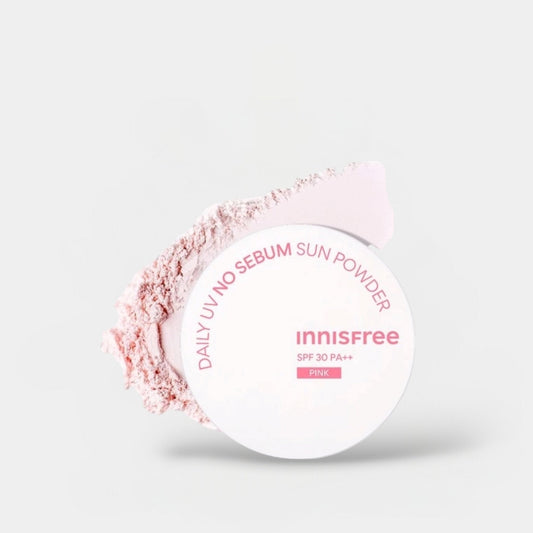 Innisfree Daily UV No Sebum Sun Powder 4g بودرة إنيسفري اليومية الواقية من الشمس الخالية من الدهون - Princess Cosmetics Qatar