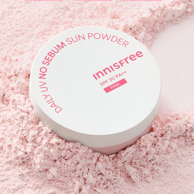 Innisfree Daily UV No Sebum Sun Powder 4g بودرة إنيسفري اليومية الواقية من الشمس الخالية من الدهون - Princess Cosmetics Qatar