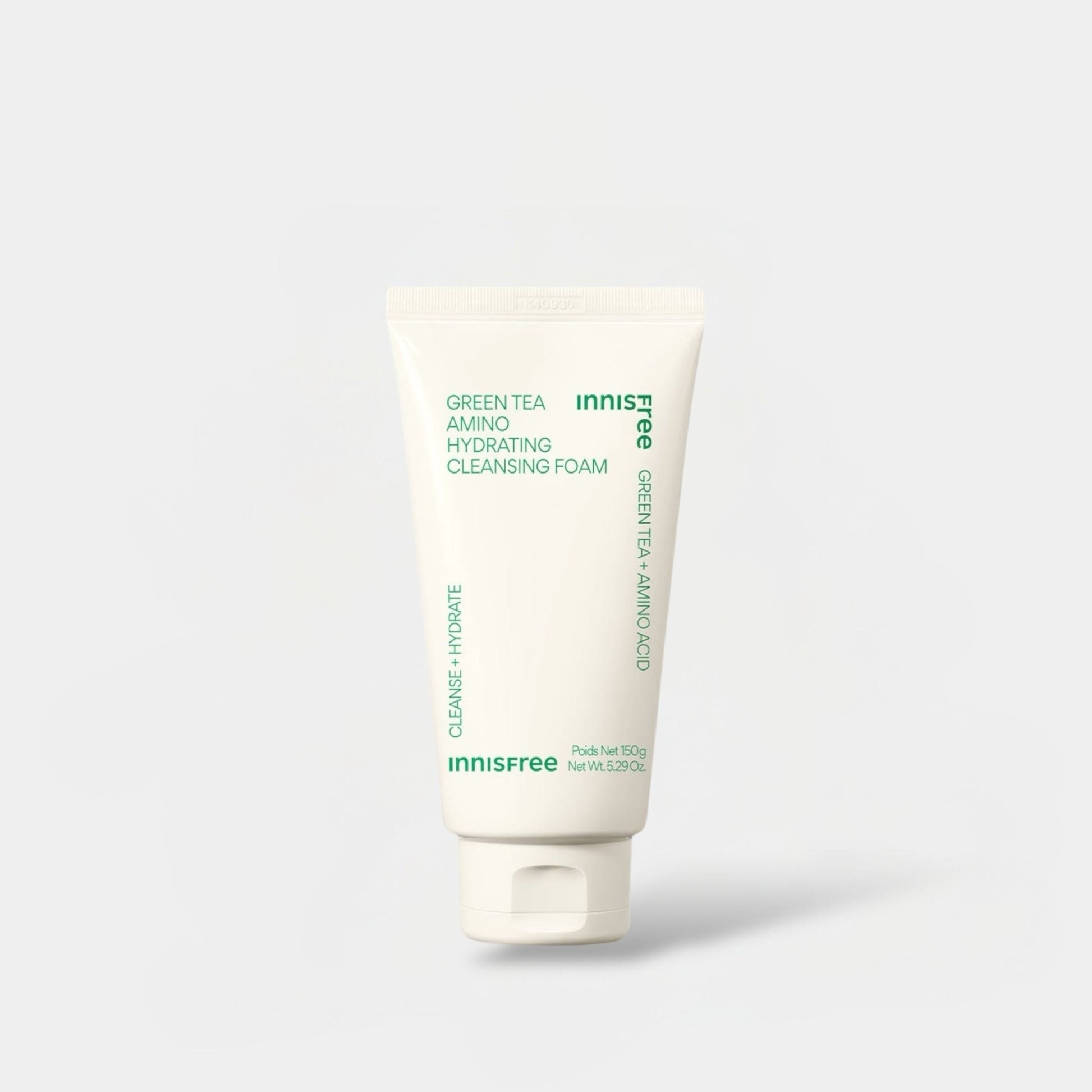 Innisfree Green Tea Amino Hydrating Cleansing Foam 150g رغوة التنظيف المرطبة الأمينية بالشاي الأخضر من إينيسفري - Princess Cosmetics Qatar