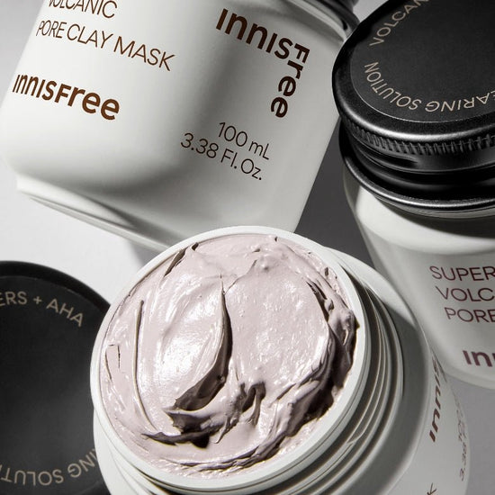 Innisfree Jeju Volcanic Pore Clay Mask 100ml - EXPIRY: 09 - 11/2025 قناع طين المسام البركاني جيجو من إينيسفري 100 مل (تم تجديده عام 2023) - Princess Cosmetics Qatar