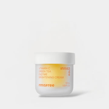 Innisfree Vitamin C Green Tea Enzyme Brightening Cream 50ml كريم تفتيح البشرة بفيتامين سي وإنزيم الشاي الأخضر من إينيسفري - Princess Cosmetics Qatar