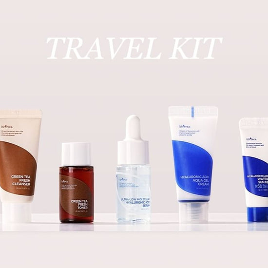 Isntree Travel Kit (5 pcs). طقم سفر إيسنتري (5 قطع) - Princess Cosmetics Qatar