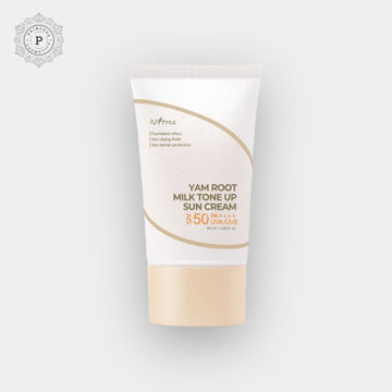 Isntree Yam Root Milk Tone Up Sun Cream 50ml. كريم الشمس من إيسنتري يام روت ميلك تون أب، 50 مل - Princess Cosmetics Qatar