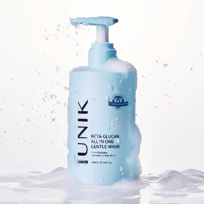 IUNIK Beta-Glucan All In One Gentle Wash 300ml آي يونيك غسول لطيف متكامل ببيتا جلوكان - Princess Cosmetics Qatar