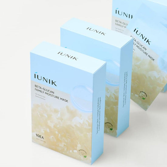 IUNIK Beta - Glucan Family Moisture Mask (1 Sheet) قناع ترطيب عائلة بيتا جلوكان من IUNIK - Princess Cosmetics Qatar
