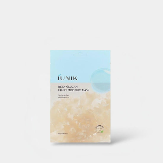 IUNIK Beta - Glucan Family Moisture Mask (1 Sheet) قناع ترطيب عائلة بيتا جلوكان من IUNIK - Princess Cosmetics Qatar