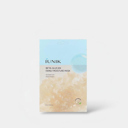 IUNIK Beta - Glucan Family Moisture Mask (1 Sheet) قناع ترطيب عائلة بيتا جلوكان من IUNIK - Princess Cosmetics Qatar