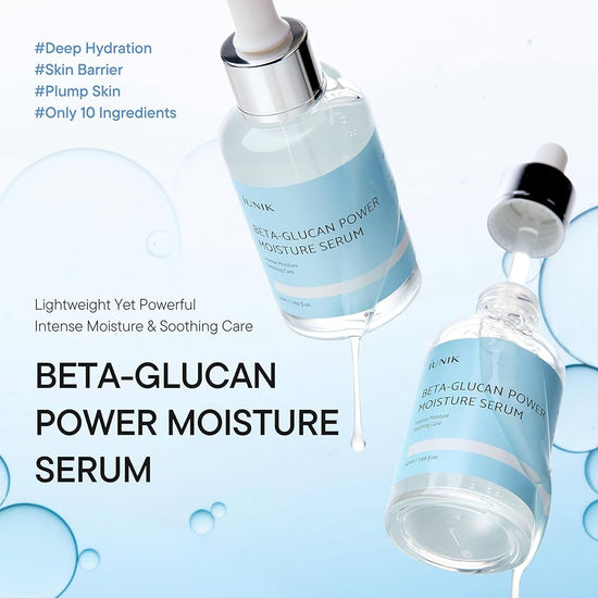 Iunik Beta Glucan Power Moisture Serum 50ml سيروم ترطيب البشرة بيتا جلوكان باور من إيونيك - Princess Cosmetics Qatar
