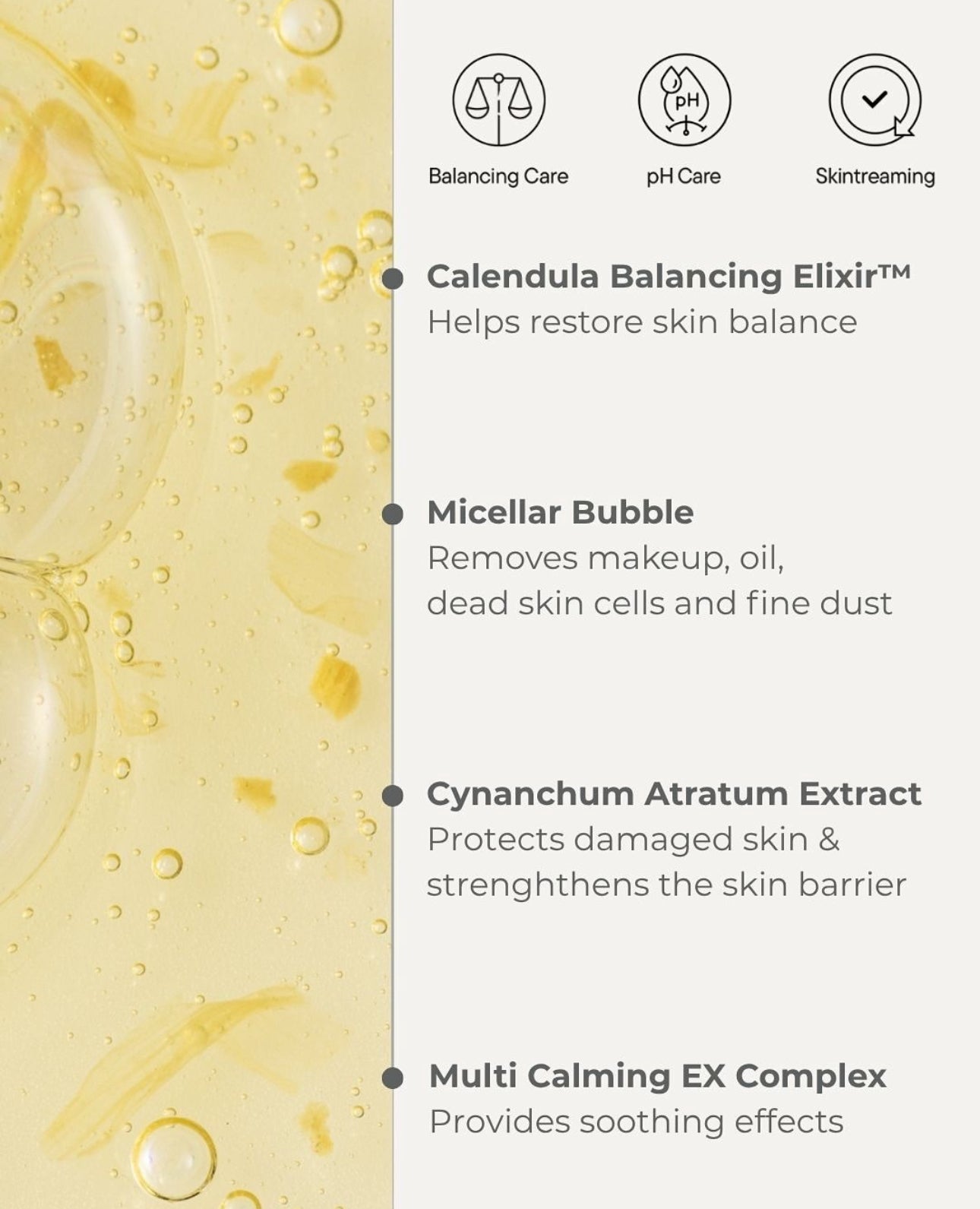 IUNIK Calendula Balancing Foam Gel Cleanser 150ml منظف جل رغوي متوازن من آيونيك كاليندولا - Princess Cosmetics Qatar