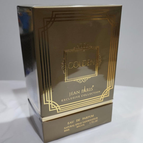 Jean Paris Golden Eau De Parfum 80ml. جان باريس جولدن او دي بارفان 80 مل - Princess Cosmetics Qatar