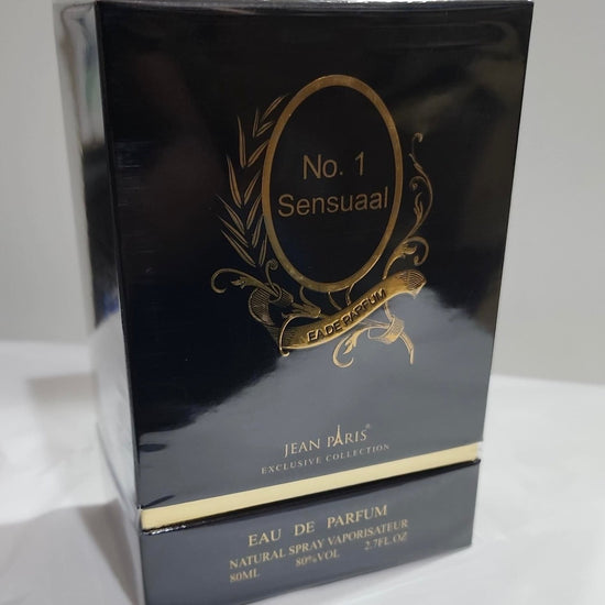 Jean Paris No. 1 Sensual Eau De Parfum 80ml. جان باريس رقم 1 سينشوال أو دو بارفان 80 مل - Princess Cosmetics Qatar