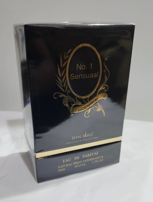 Jean Paris No. 1 Sensual Eau De Parfum 80ml. جان باريس رقم 1 سينشوال أو دو بارفان 80 مل - Princess Cosmetics Qatar