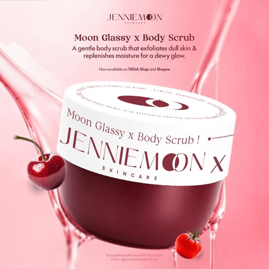 Jennie Moon Glassy x Body Scrub 300g مقشر الجسم جيني مون غلاسي - Princess Cosmetics Qatar