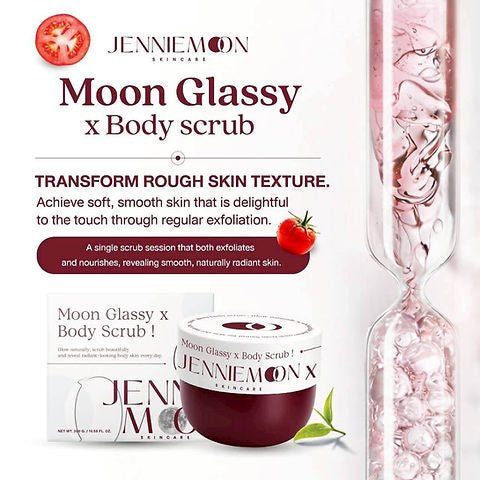 Jennie Moon Glassy x Body Scrub 300g مقشر الجسم جيني مون غلاسي - Princess Cosmetics Qatar