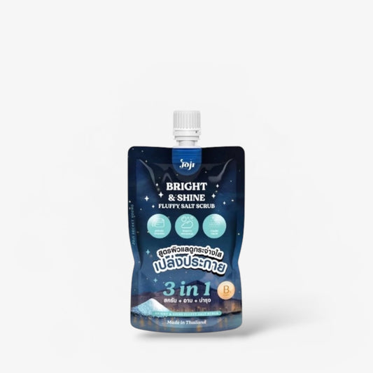 Joji Bright & Shine Fluffy Salt Scrub 350g مقشر جوجي برايت آند شاين الملحي الناعم - Princess Cosmetics Qatar