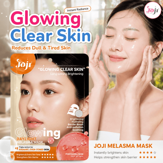 Joji Glowing Daylight Melasma Mask (1 Sheet) قناع جوجي المتوهج لعلاج الكلف في ضوء النهار - Princess Cosmetics Qatar