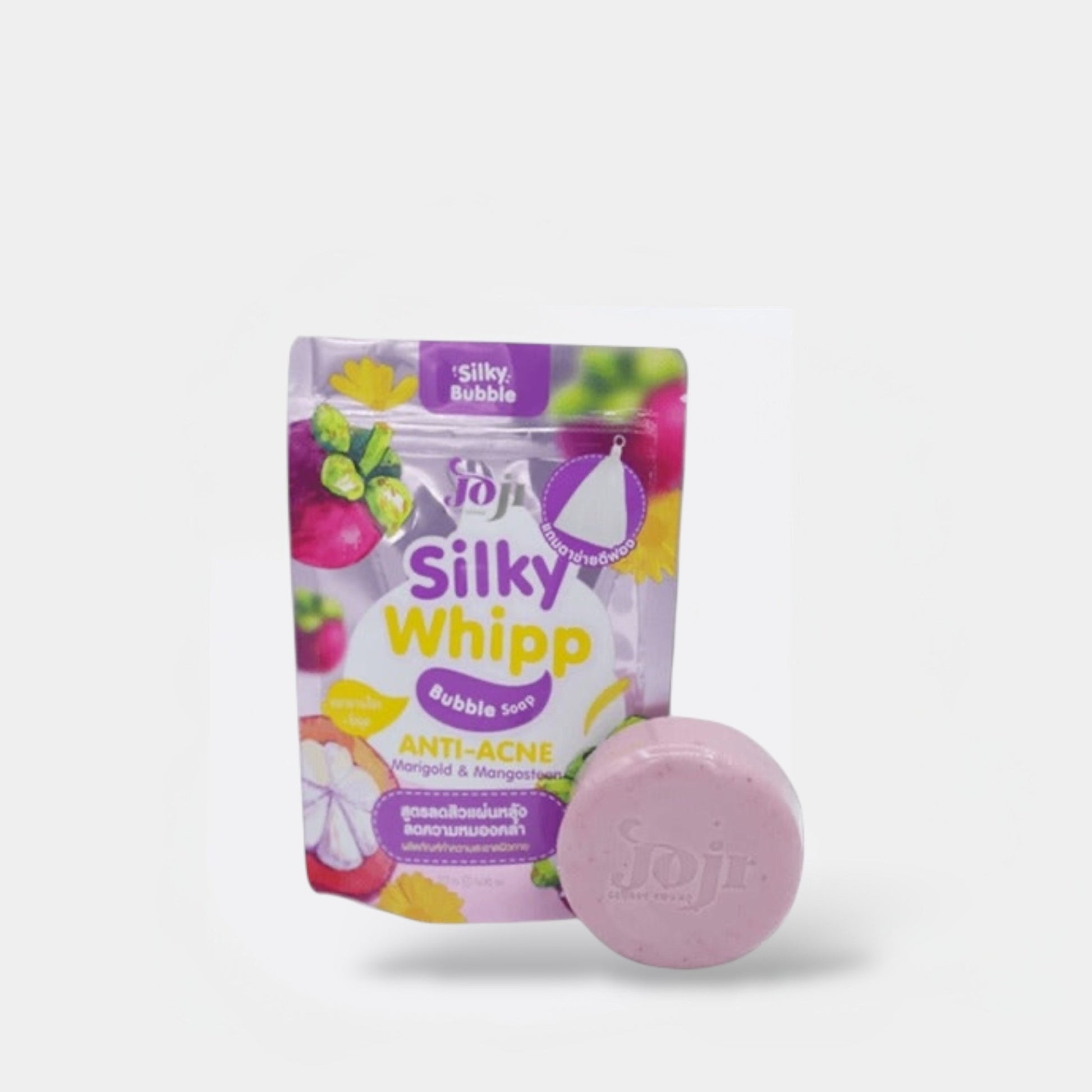 Joji Silky Whipp Bubble Soap Anti - Acne 100g صابون جوجي سيلكي ويب بابل المضاد لحب الشباب - Princess Cosmetics Qatar