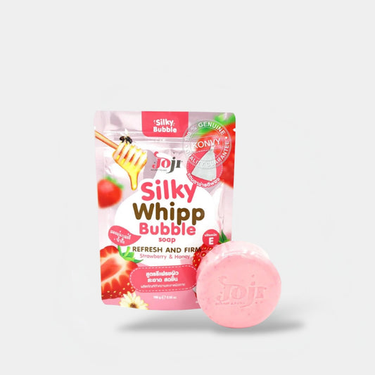 Joji Silky Whipp Bubble Soap Refresh & Firm 100g صابون جوجي سيلكي ويب بابل المنعش والمتماسك - Princess Cosmetics Qatar