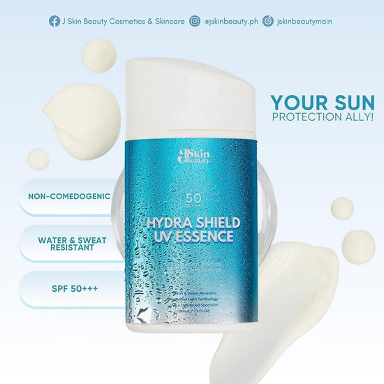 Jskin Beauty Hydra Shield UV Essence SPF50 50ml. جي سكين بيوتي هيدرا شيلد UV Essence SPF50 50 مل - Princess Cosmetics Qatar