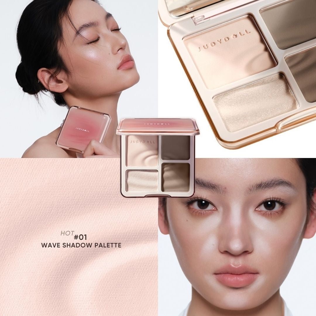 Judydoll 2-in-1 Highlighter Contour Palette باليت تحديد الوجه والإضاءة 2 في 1 من جودي دول - Princess Cosmetics Qatar