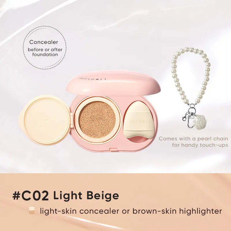 Judydoll Little Pearl Highlighting Concealer Cushion 8g وسادة إخفاء العيوب ليتل بيرل من جودي دول - Princess Cosmetics Qatar