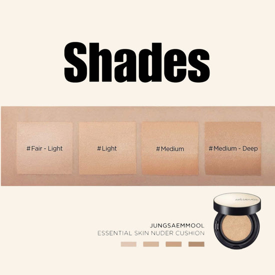 Jung Saem Mool Essential Skin Nuder Cushion (14g + Refill 14g) أصل جونغ سام وسادة العناية بالبشرة الأساسية - Princess Cosmetics Qatar