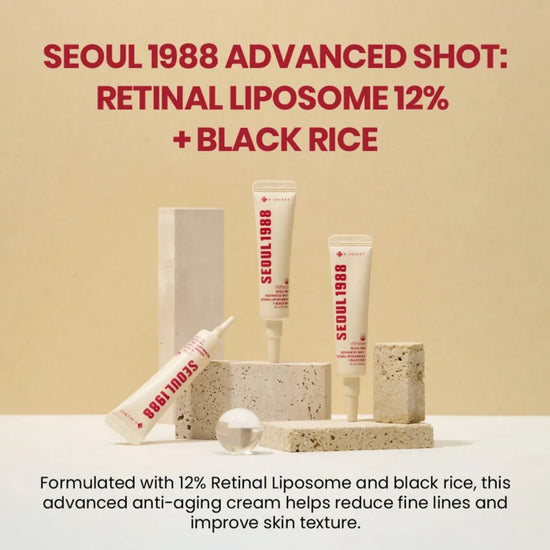 K - Secret Seoul 1988 Advanced Shot: Retinal Liposome 12% + Black Rice 15ml كي سيكريت سيول 1988 جرعة متقدمة: ليبوسوم شبكي 12% + أرز أسود - Princess Cosmetics Qatar