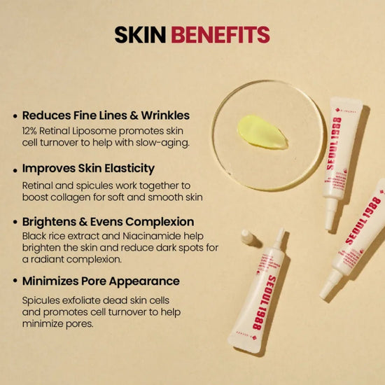 K - Secret Seoul 1988 Advanced Shot: Retinal Liposome 12% + Black Rice 15ml كي سيكريت سيول 1988 جرعة متقدمة: ليبوسوم شبكي 12% + أرز أسود - Princess Cosmetics Qatar